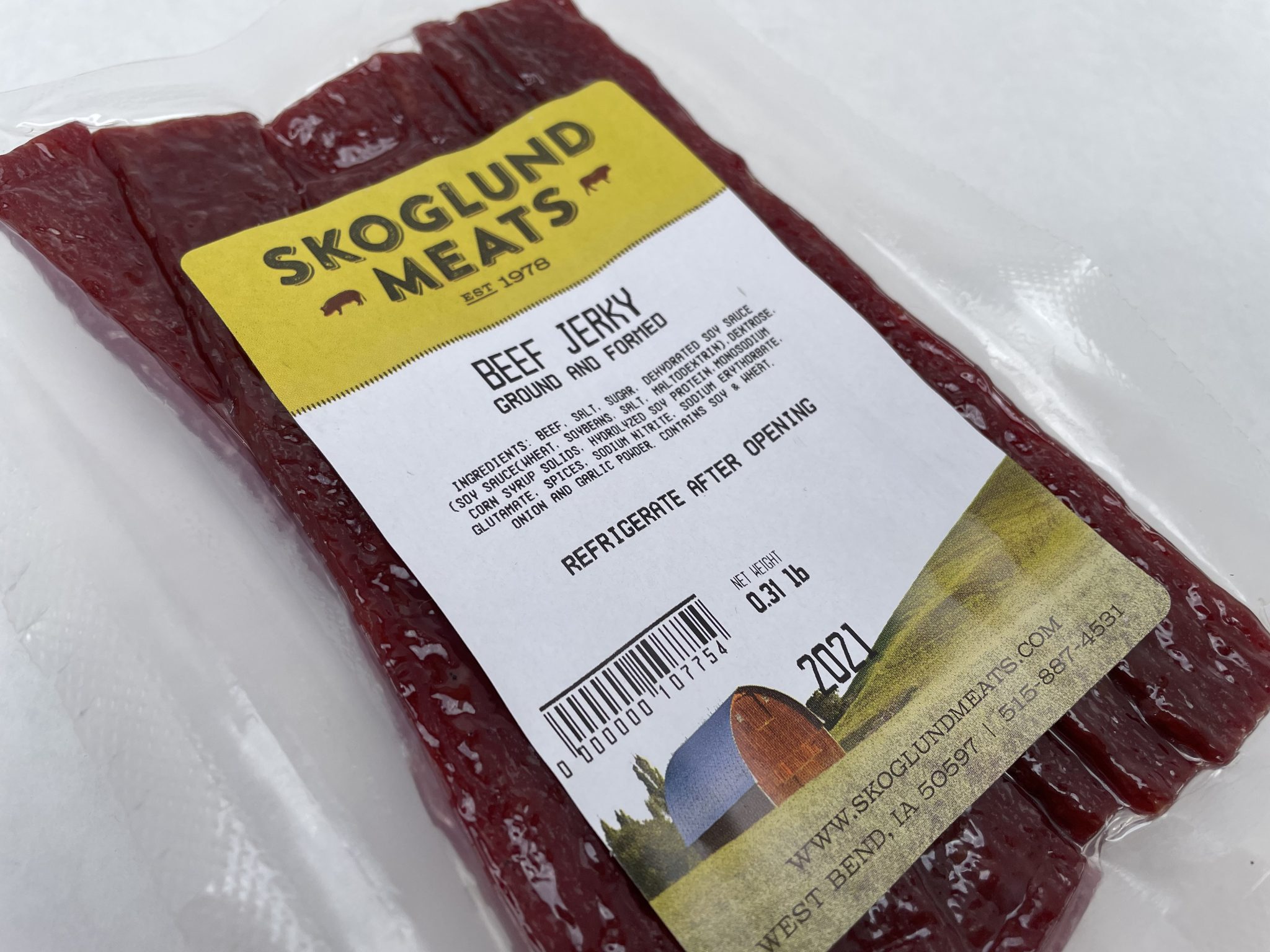Beef Jerky Strips Skoglund Meats