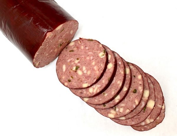 Jalapeno Pepper Jack Summer Sausage (1#) - Image 3