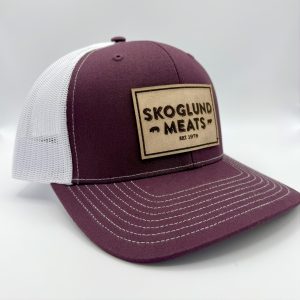 Skoglund Meats Hat (Burgundy/White)