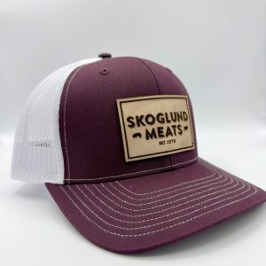 Skoglund Meats Hat (Burgundy/White)