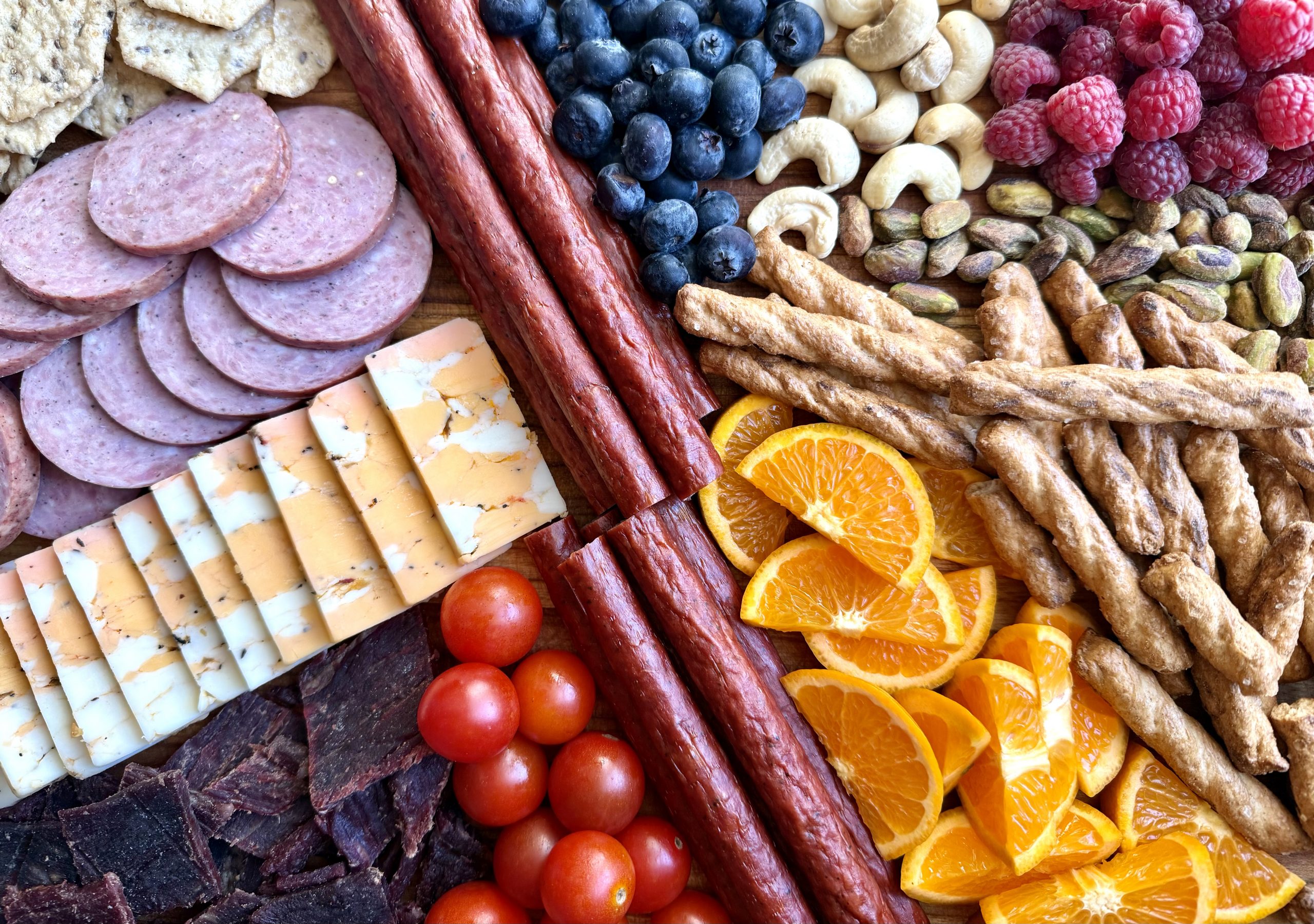 Snack Board 2 Sticks, Jerky, Summer Sausage